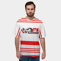 Футболка оверсайз мужская F1 McLaren, цвет: 3D-принт — фото 2