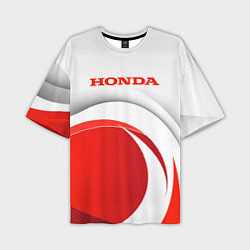 Футболка оверсайз мужская Хонда HONDA, цвет: 3D-принт