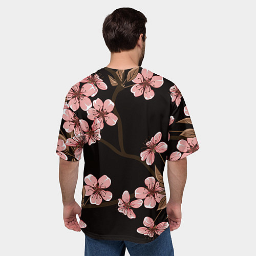 Мужская футболка оверсайз Начало весны / 3D-принт – фото 4