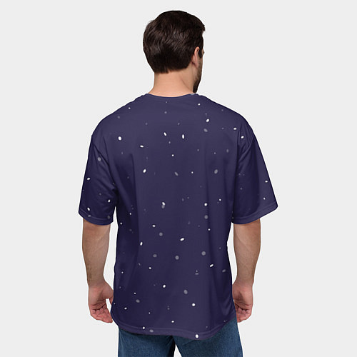 Мужская футболка оверсайз Doodle with angry penguins / 3D-принт – фото 4