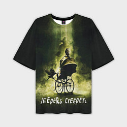 Мужская футболка оверсайз Poster Jeepers Creepers