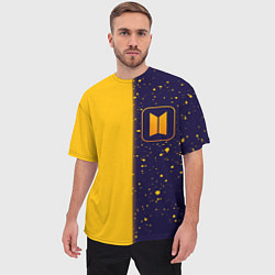 Футболка оверсайз мужская BTS - Графика, цвет: 3D-принт — фото 2