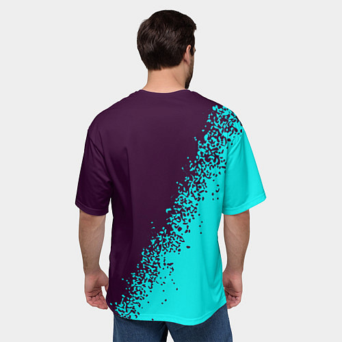 Мужская футболка оверсайз ГЕНШИН ИМПАКТ - КРИО Арт / 3D-принт – фото 4