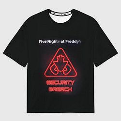 Футболка оверсайз мужская Five Nights at Freddys: Security Breach logo, цвет: 3D-принт
