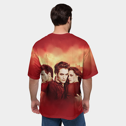 Мужская футболка оверсайз Новая луна / 3D-принт – фото 4