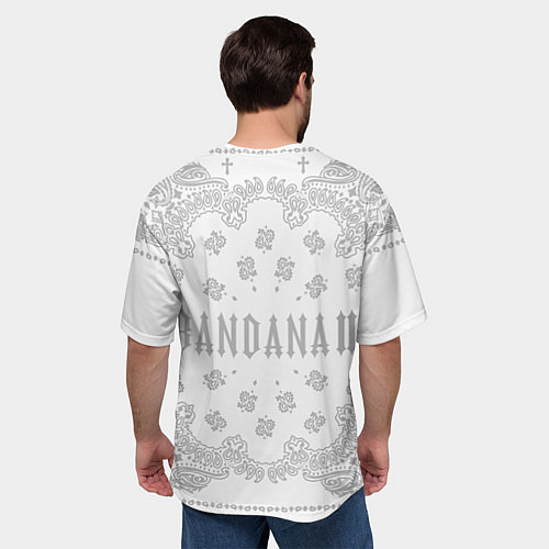 Мужская футболка оверсайз Бандана 2 Кизару Тейп / 3D-принт – фото 4