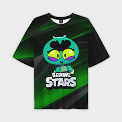 Футболка оверсайз мужская Brawl Stars green Eve, цвет: 3D-принт