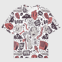 Мужская футболка оверсайз Amazing graffiti