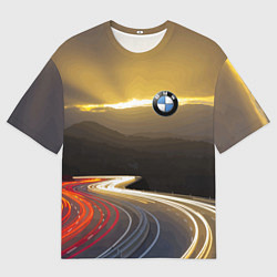 Мужская футболка оверсайз BMW Night route