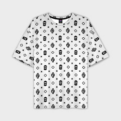 Футболка оверсайз мужская Узор White Dope Ski Mask Camo Dope Street Market, цвет: 3D-принт