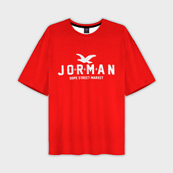Мужская футболка оверсайз Узор Red Jorman Air Dope Street Market