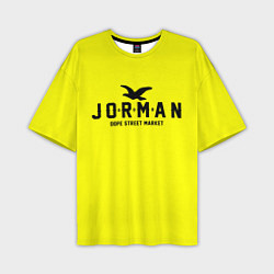 Футболка оверсайз мужская Узор Yellow Jorman Air Dope Street Market, цвет: 3D-принт