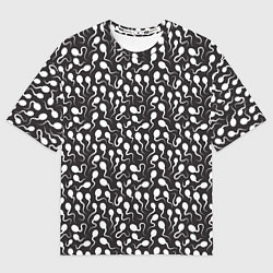 Футболка оверсайз мужская Головастики, цвет: 3D-принт