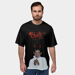 Футболка оверсайз мужская Кизару Мас Фуэрте Mas Fuerte Kizaru Обложка, цвет: 3D-принт — фото 2