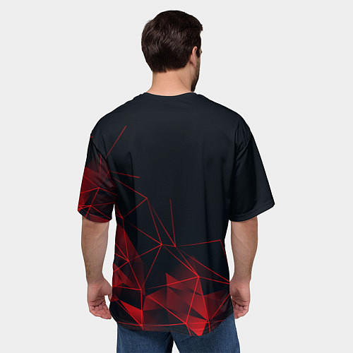 Мужская футболка оверсайз Вервульф! / 3D-принт – фото 4