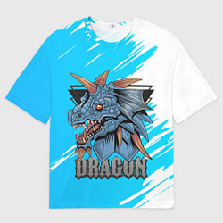 Мужская футболка оверсайз Dragon!