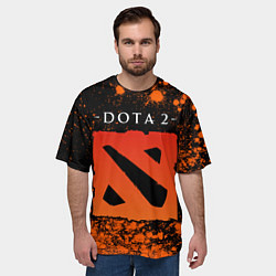 Футболка оверсайз мужская ДОТА 2 Краска, цвет: 3D-принт — фото 2