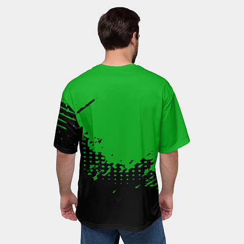 Мужская футболка оверсайз Skoda Auto Logo / 3D-принт – фото 4