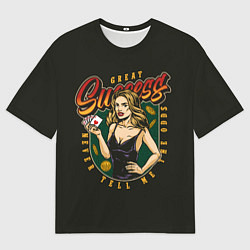 Мужская футболка оверсайз Флеш-Рояль Flash Royal