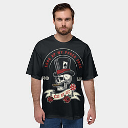 Футболка оверсайз мужская KISS MY ASS CASINO, цвет: 3D-принт — фото 2