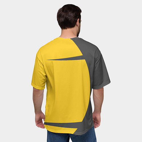 Мужская футболка оверсайз Злобный банан / 3D-принт – фото 4