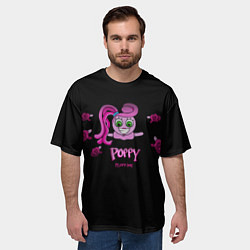 Футболка оверсайз мужская Poppy PlaytimeМама паучихаДлинные ноги, цвет: 3D-принт — фото 2