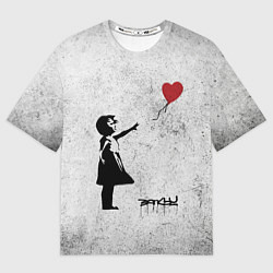 Футболка оверсайз мужская Бэнкси Всегда есть надежда There is Always Hope Ba, цвет: 3D-принт