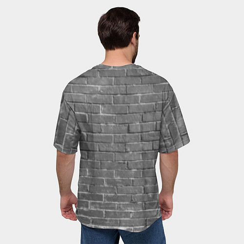 Мужская футболка оверсайз Мона Лиза Бэнкси Banksy / 3D-принт – фото 4