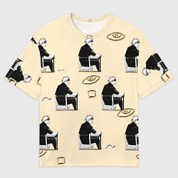 Мужская футболка оверсайз ГОДЖО паттерны