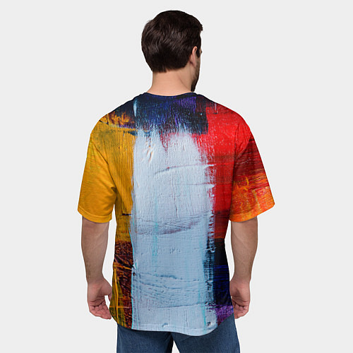 Мужская футболка оверсайз КРАС / 3D-принт – фото 4