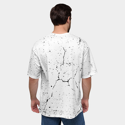 Мужская футболка оверсайз Banksy крыса в очках / 3D-принт – фото 4