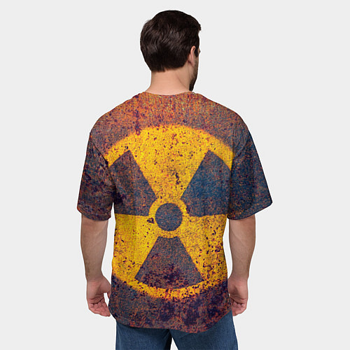 Мужская футболка оверсайз Радиактивно! / 3D-принт – фото 4
