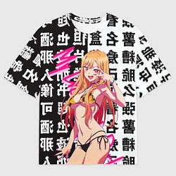 Футболка оверсайз мужская Эта фарфоровая кукла влюбилась Китагава Марин My D, цвет: 3D-принт