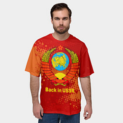 Футболка оверсайз мужская Back in USSR - Назад в СССР, цвет: 3D-принт — фото 2