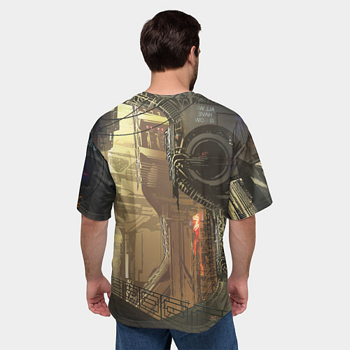 Мужская футболка оверсайз Panam cyberpunk 2077 / 3D-принт – фото 4