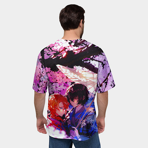 Мужская футболка оверсайз Чуя и дазай проза бродячих псов / 3D-принт – фото 4