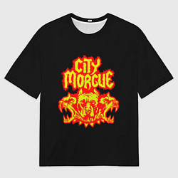 Футболка оверсайз мужская ZillaKami x SosMula City Morgue Цербер, цвет: 3D-принт