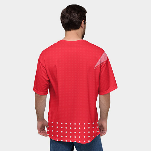Мужская футболка оверсайз Kaguya Heart / 3D-принт – фото 4