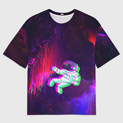 Футболка оверсайз мужская Space Glitch, цвет: 3D-принт