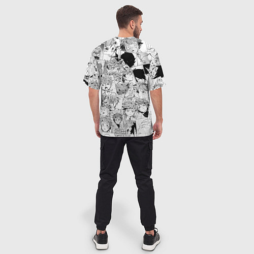 Мужская футболка оверсайз Обещанный Неверленд pattern / 3D-принт – фото 4