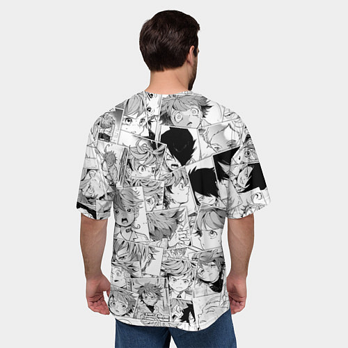 Мужская футболка оверсайз Обещанный Неверленд pattern / 3D-принт – фото 4