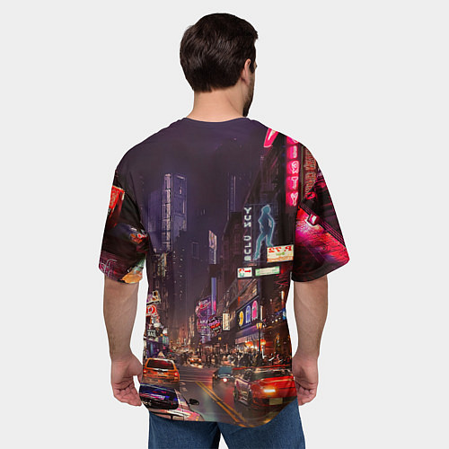 Мужская футболка оверсайз Vi Cyberpunk2077 / 3D-принт – фото 4