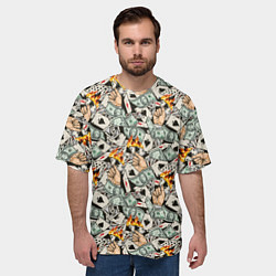 Футболка оверсайз мужская Карты, Деньги, Казино, цвет: 3D-принт — фото 2