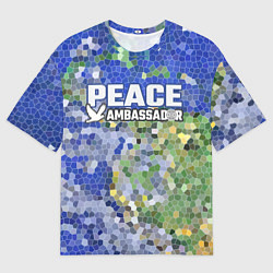 Мужская футболка оверсайз Peace Ambassador Посол мира