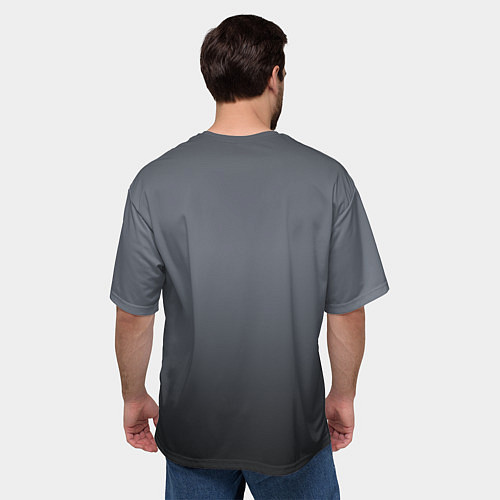 Мужская футболка оверсайз Нас не догонят! / 3D-принт – фото 4