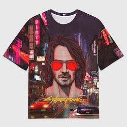 Футболка оверсайз мужская Johnny Cyberpunk2077 Джонни, цвет: 3D-принт