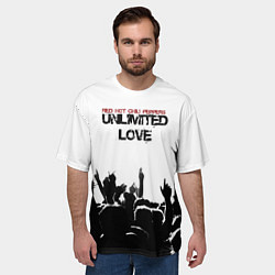 Футболка оверсайз мужская Red Hot Chili Peppers - Unlimited Love, цвет: 3D-принт — фото 2