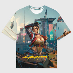 Футболка оверсайз мужская Panam Cyberpunk2077 18, цвет: 3D-принт