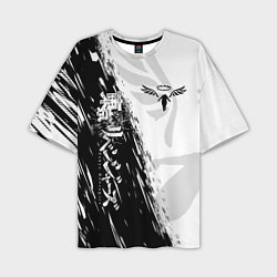 Футболка оверсайз мужская WALHALLA TEAM LOGO BLACK ТОКИЙСКИЕ МСТИТЕЛИ, цвет: 3D-принт