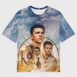 Мужская футболка оверсайз Uncharted: на картах не значится